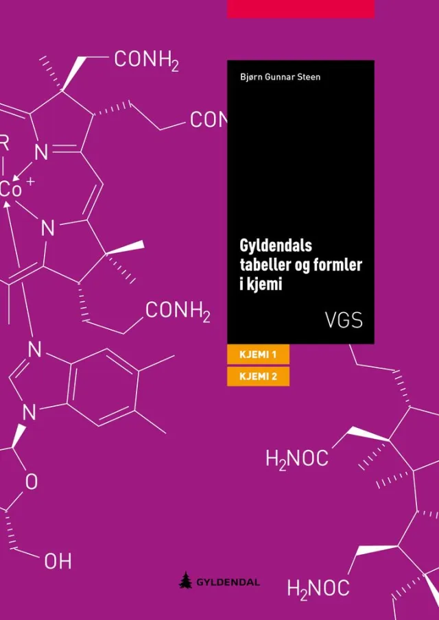 Gyldendals tabeller og formler i kjemi kjemi 1 og kjemi 2 - 9788205568419